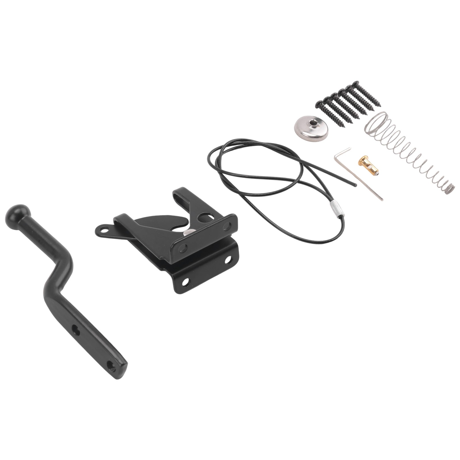 Self Locking Gate  for Wooden Fence Heavy Duty, Steel Spring Cable Pull3810