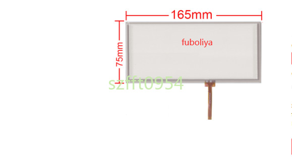 7'' 4 lines touch screen for futaba T14MZ Pad Glass 165*75 Repair replacement