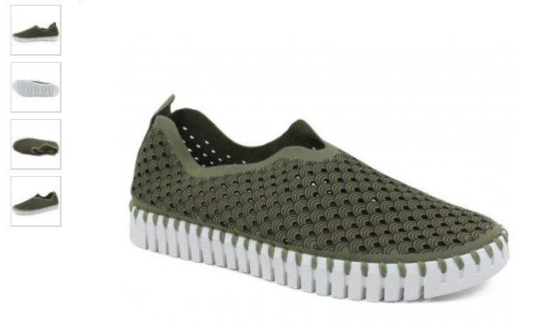 Ilse Jacobsen Tulip 139 Army Green Slip-on Shoe Women's EU sizes 36-41 NEW!!