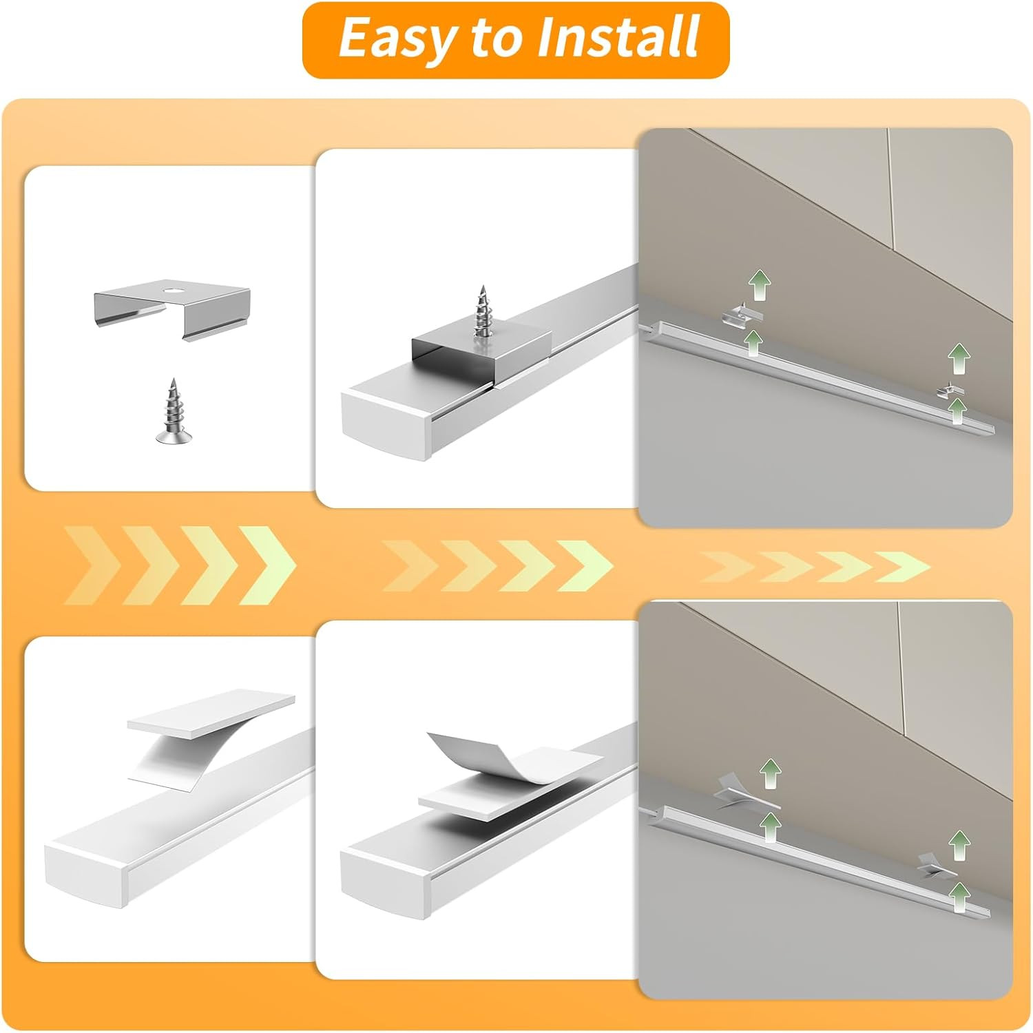 14" Slim USB Plug-In LED Motion Sensor Light Indoor, Bright & Dimmable under Cab