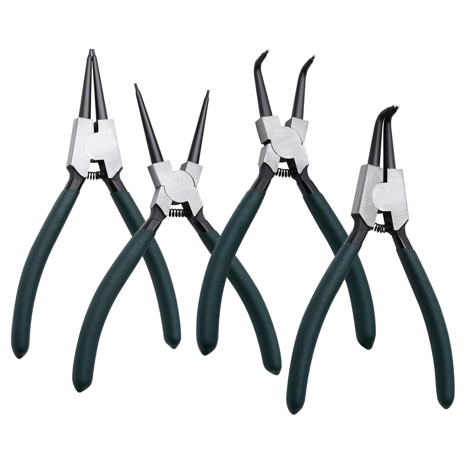 4PCS Snap Ring Pliers Set 7 Inch Internal External Circlip Tool Kit