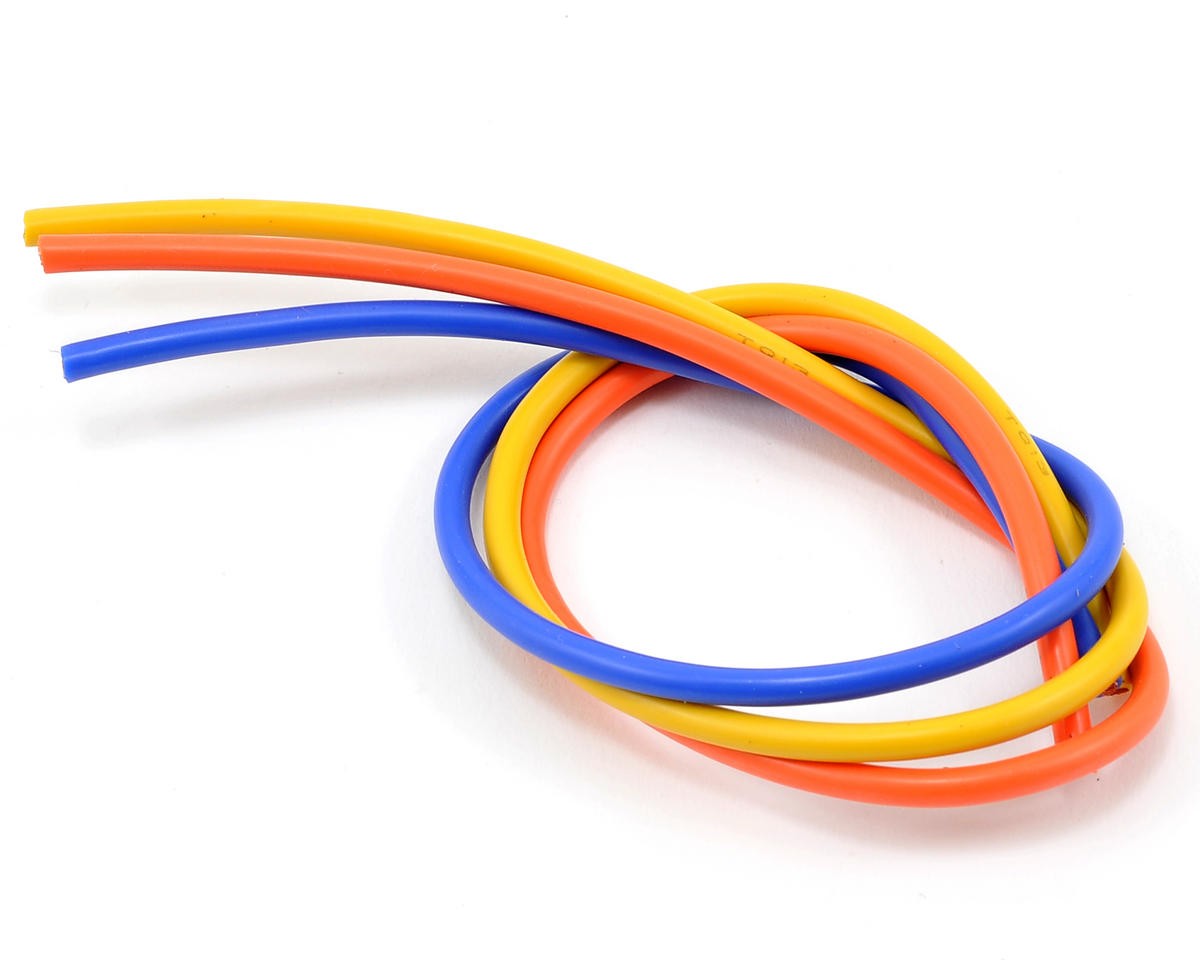 TQ Wire Silicone Wire Kit (Blue, Yellow & Orange) (1' Each) (13AWG) [TQW1304]