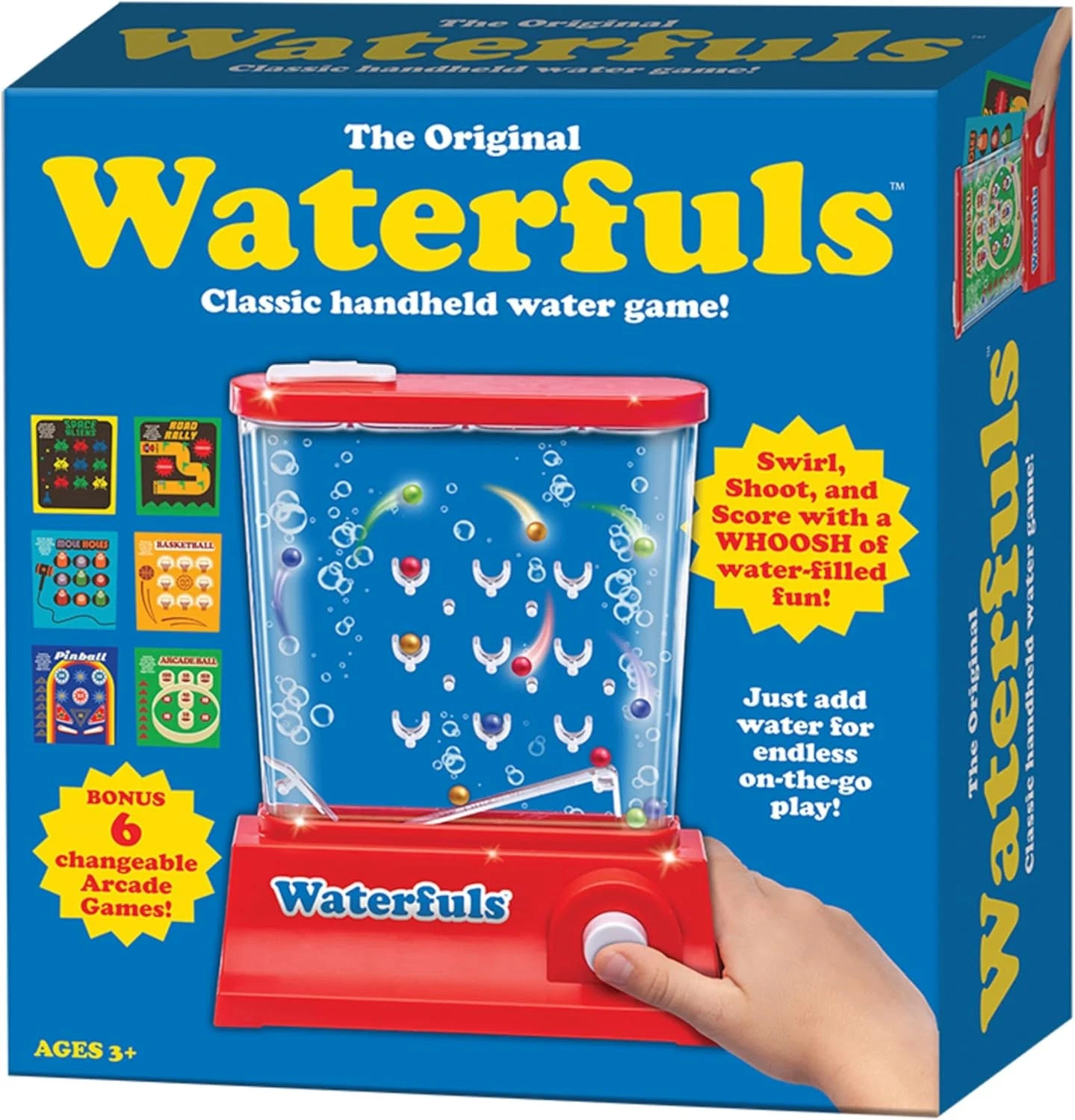 Original Waterfuls Classic Handheld Water Games – Kids Games, Retro Travel Games