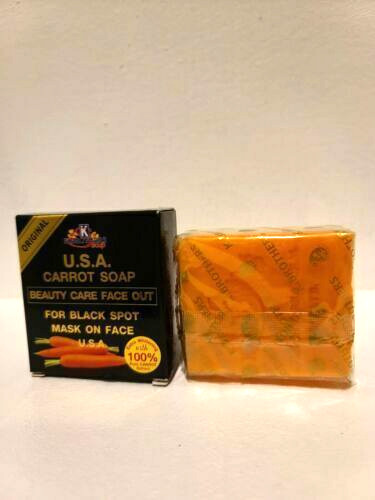 Original K Brother USA Carrot Soap For Black Spot mask ,Spot Remover