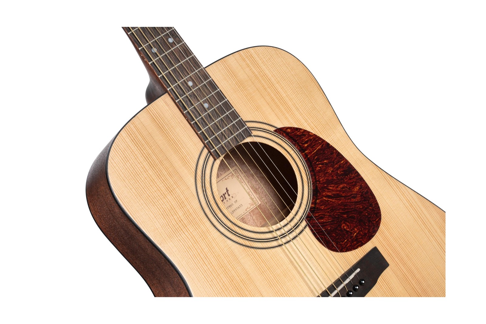 Cort 6 String Acoustic Guitar Pack, Right, Open Pore, Full (EARTHPACKOP-A)
