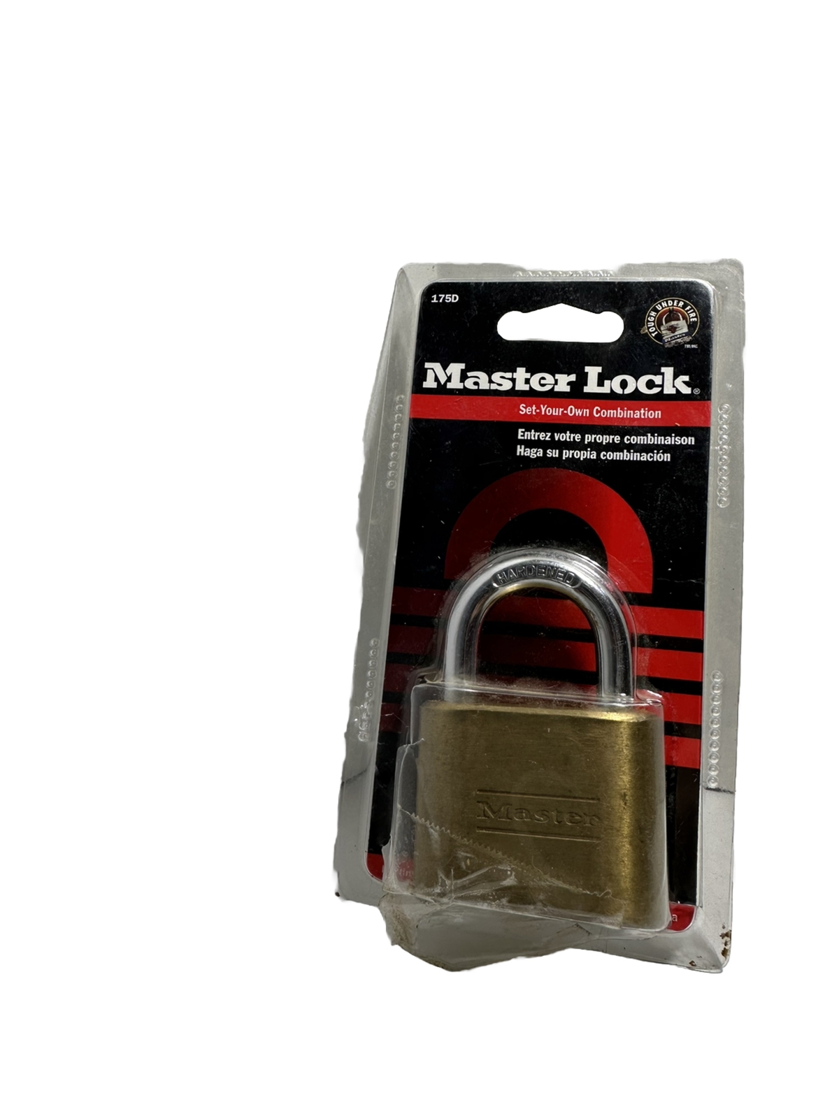 Master Lock 175D 1" Combination Padlock, Set Your Own Combination, Sinlge Pack