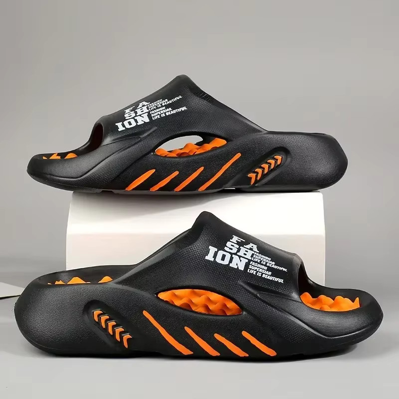 Men’s Summer Massage Slippers EVA Soft Sole Beach Slides Shoes Outdoor Gym Gift