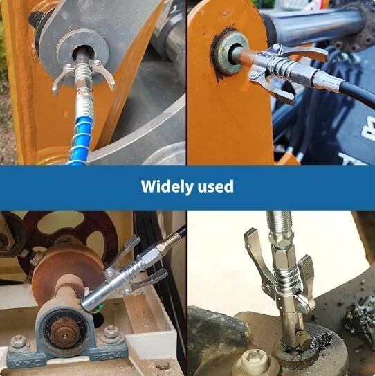 Double Handle Oil Nozzles: High Pressure, Quick Release Lock Grease Gun Coupler