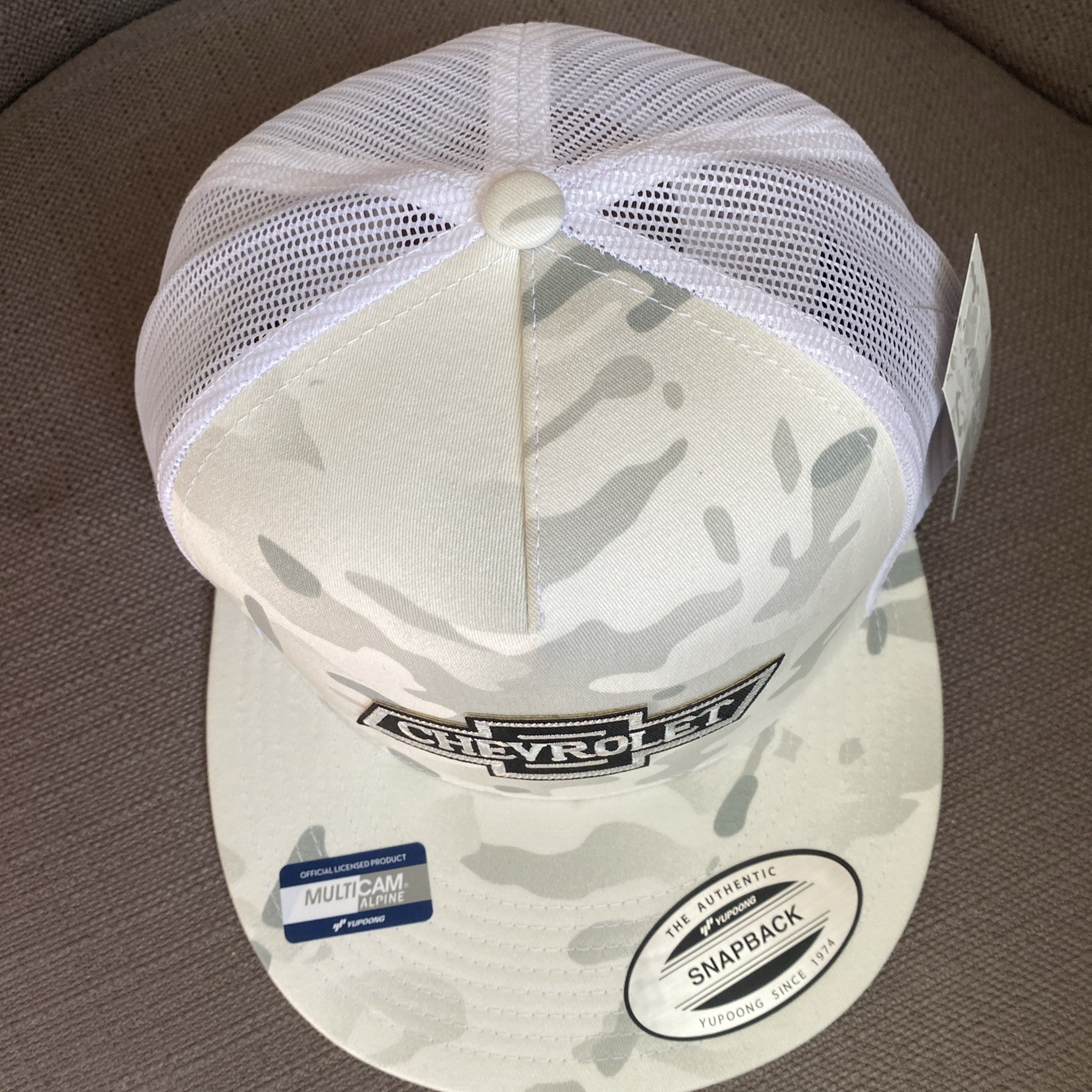 Chevrolet Chevy embroidered patch On flatbill Snapback Trucker Hat Yupoong
