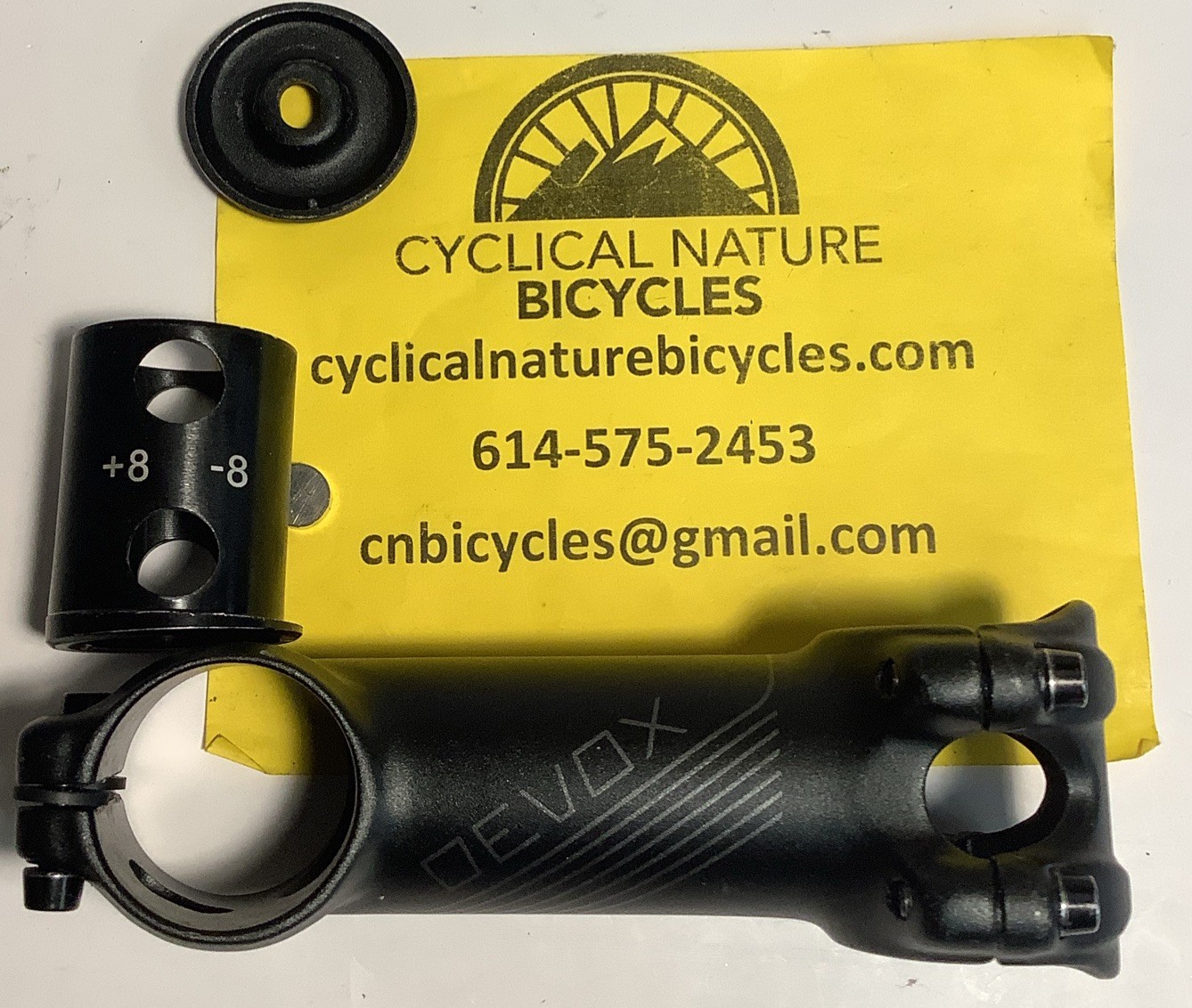 Devox 100mm ±8° or ±16° 1⅛" head tube 31.8 hbar adjustable stem, new take-off