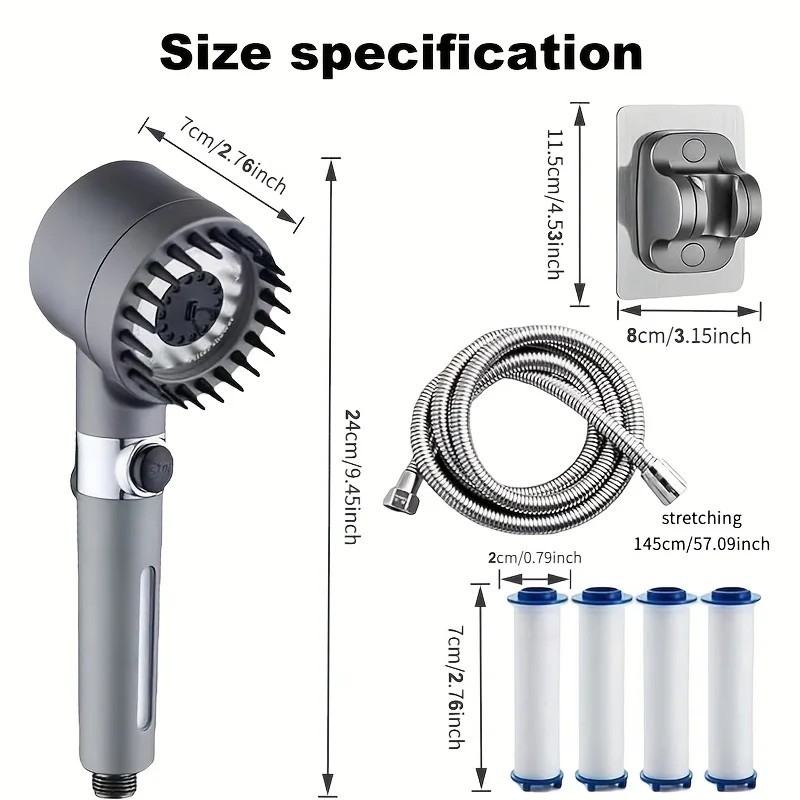 iondrops Filtered Shower Head with Handheld,High Pressure Showerhead