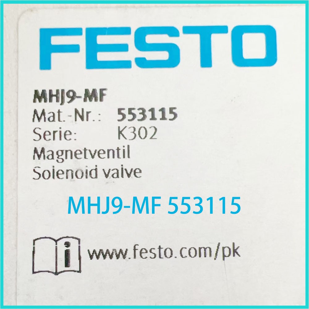 Original manufacturer Festo MHJ9 Series 24V DC MHJ9-MF 553115 Solenoid valve