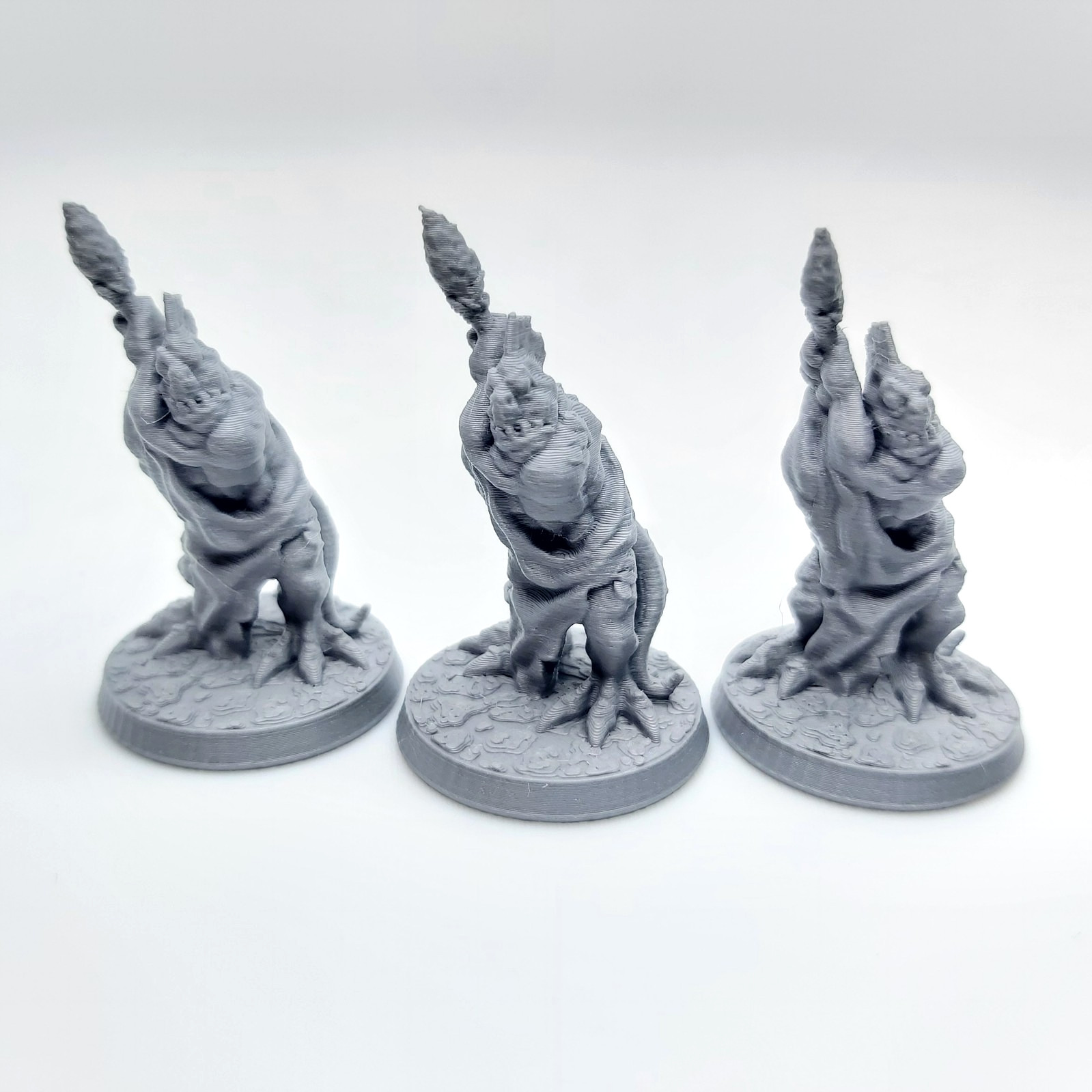 Troglodytes - 3D Printed, Miniature, 28mm scale, Tabletop, TTRPG, DND