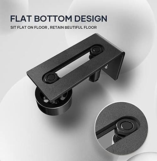 Sliding Barn Door Bottom Floor Guide,Adjustable Roller,Wall Mount 1