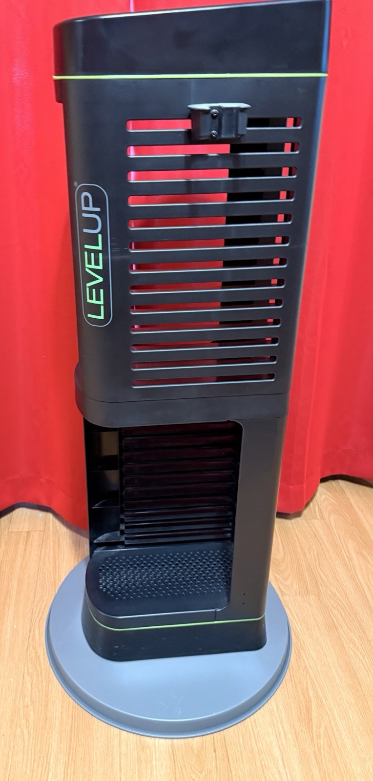 Vtg 36” Xbox 360 Level Up Black Stand Tower Console Display Game Organizer