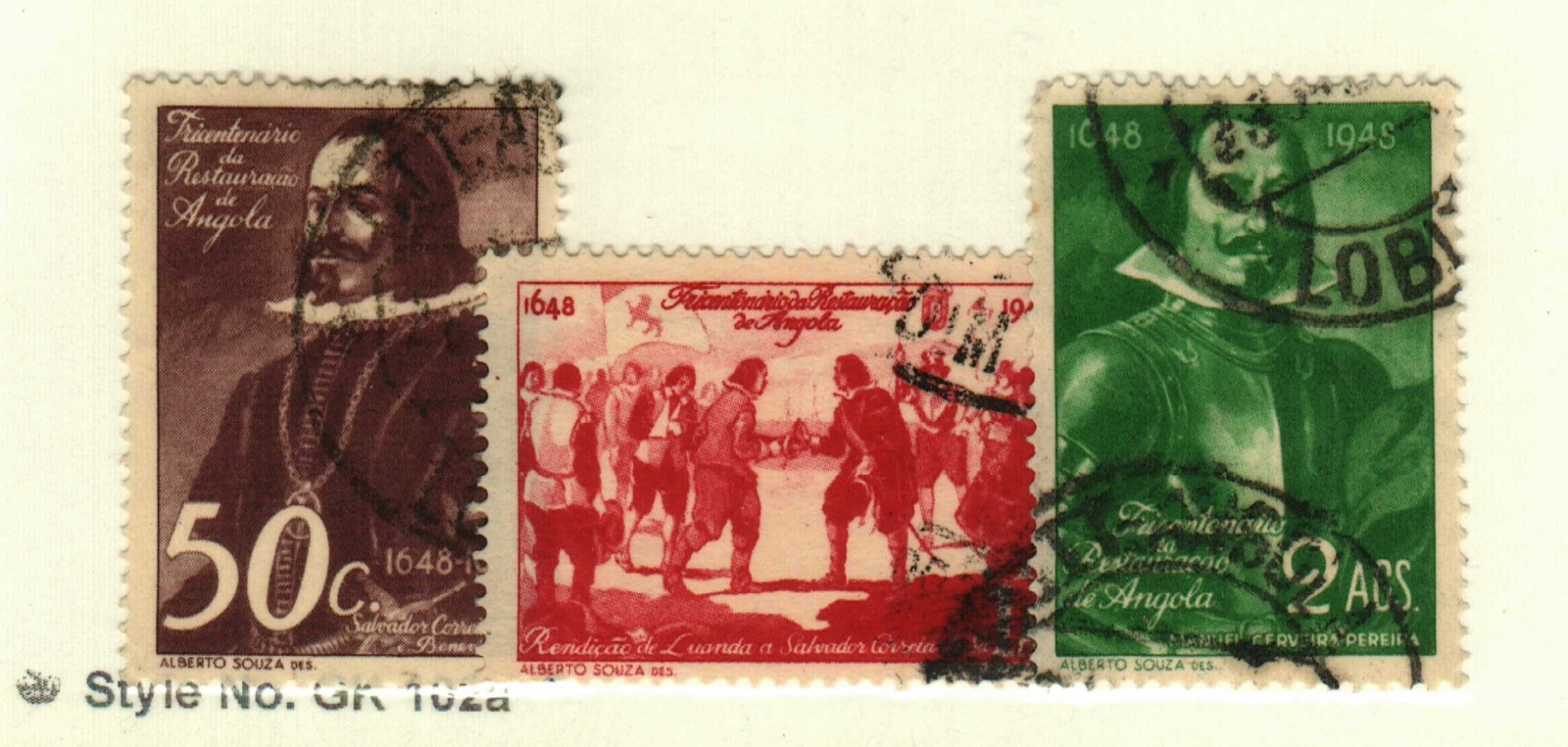 Angola #308-9, 311 used