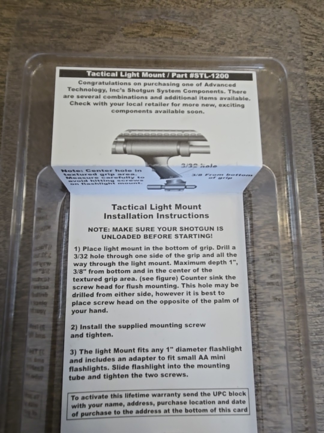 Universal Tactical Shotgun Light Mount See All Pics Closely And Description
