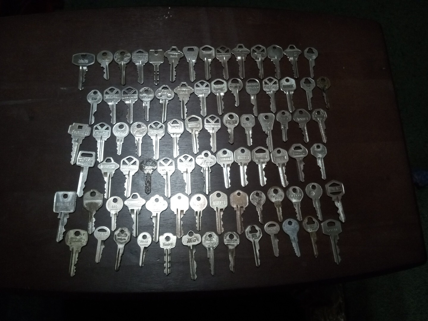 Vintage Silver Key Lot Of 82 USA Some Rare Designs Decent Unique Collectable Htf
