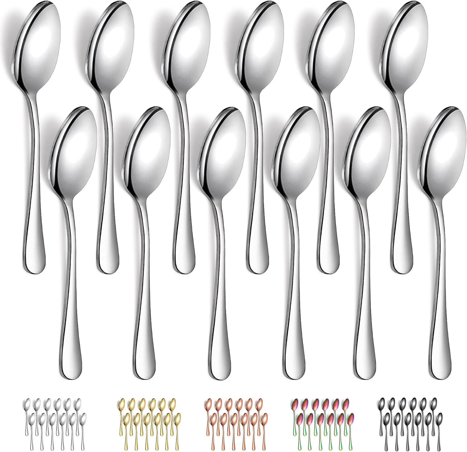 Buenas cucharas de cena de acero inoxidable de 12 Pcs Para Cocina o Restaurante