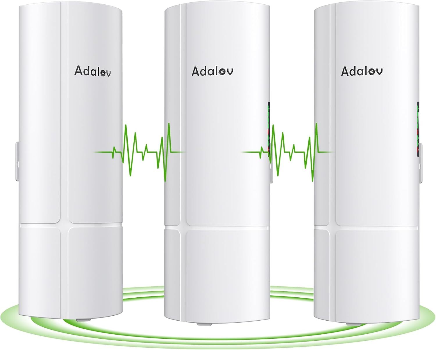 3-Pack Wireless Bridge Kit Wireless Network Expansion Gigabit Point to 2 Point