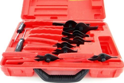 11pcs Snap Ring Plier Kit Circlip Combination Retaining Clip Car ATV Motorcycle