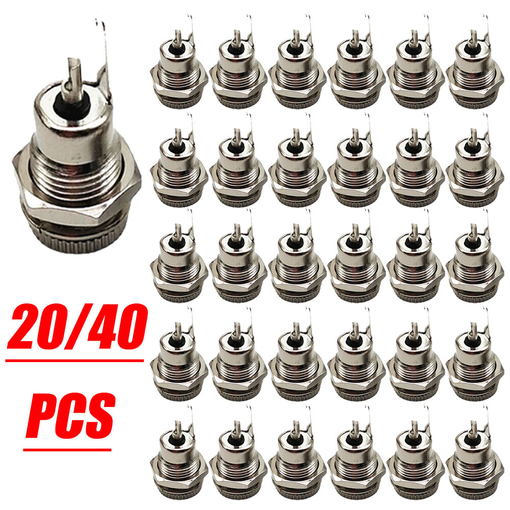 5.5mmx2.1mm DC Power Supply Jack Plug Socket Female Panel Mount Connector 20/40X