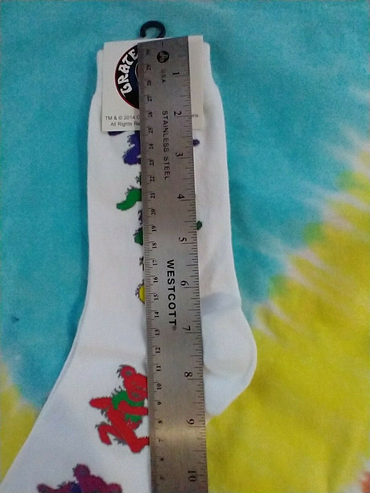 Grateful Dead Women's Ladies White Dancing Bear Socks
