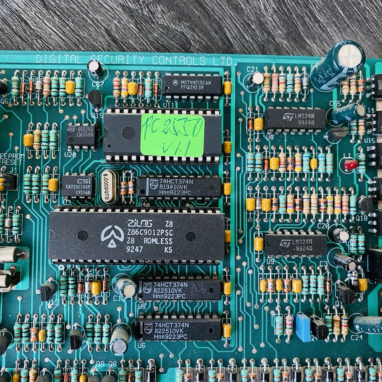 DSC PC2550 Digital Security Controls System Keypad & board Tested Works