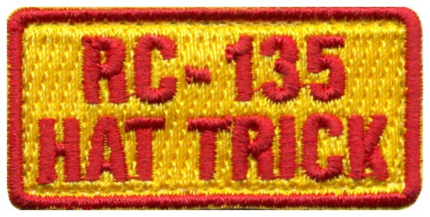 USAF 97th INTELLIGENCE SQUADRON – RC-135 HAT TRICK POCKET TAB PATCH