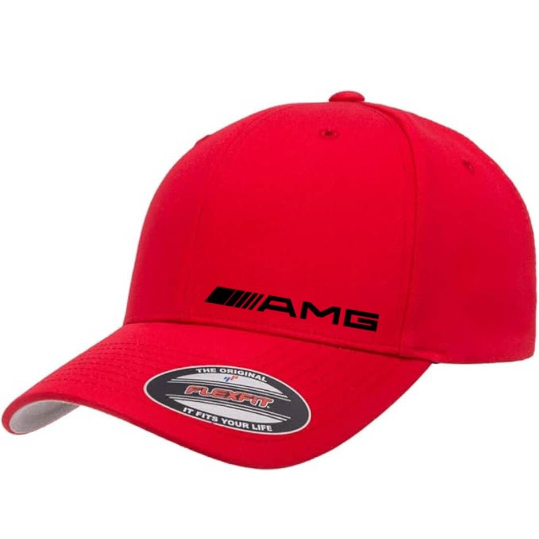 Mercedes Benz Motor AMG Side Logo Cap 5001 Flexfit Baseball Hat S/M and L/XL
