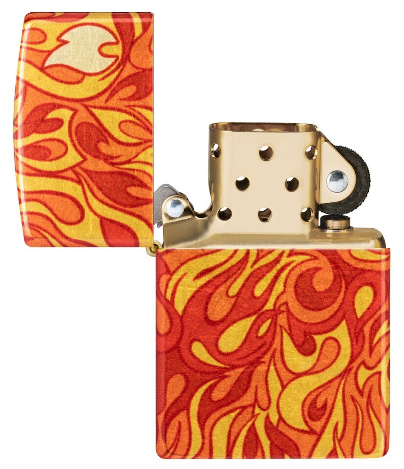 Zippo Fire Design 540 Tumbled Brass 48981