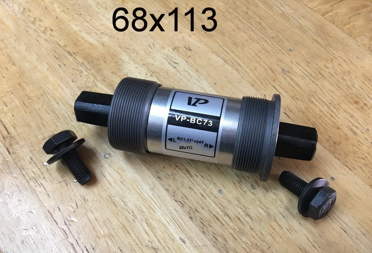 Square Taper VP Bottom Bracket  68 x 113mm Sealed Cartridge Bearings Bicycle