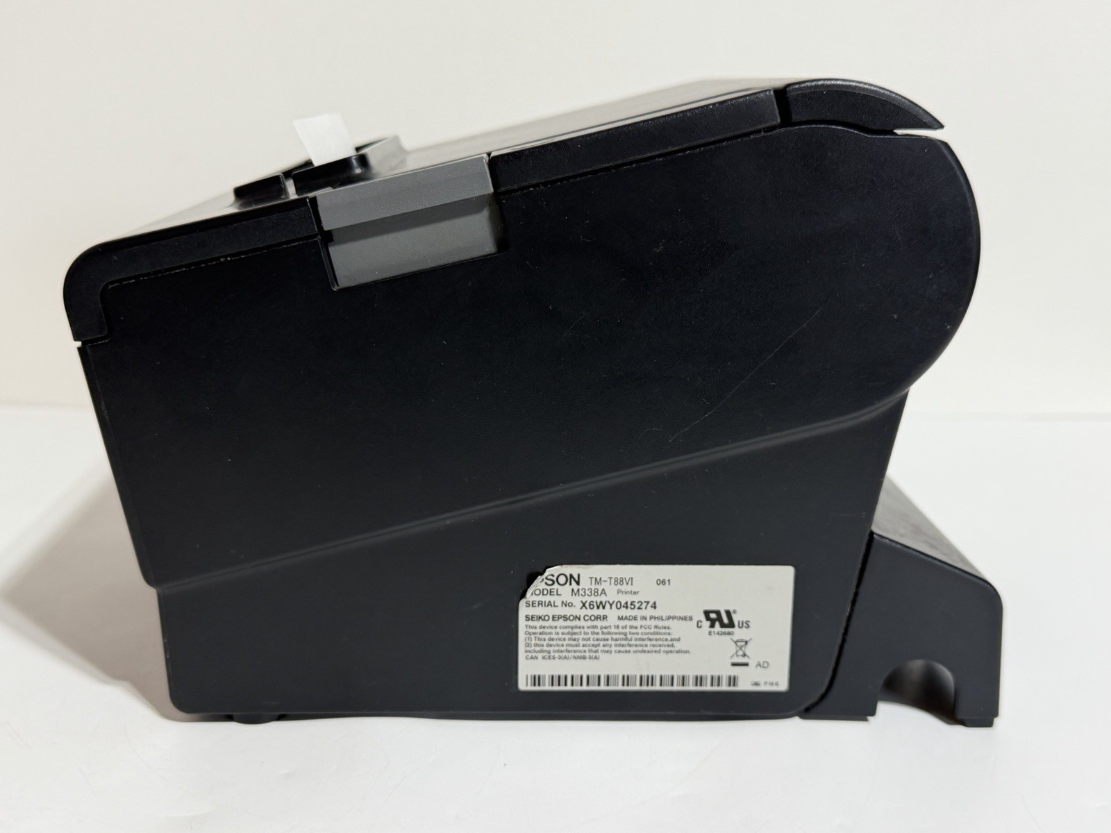 EPSON TM-T88VI Thermal POS receipt printer Ethernet USB Serial M338A Power Cord