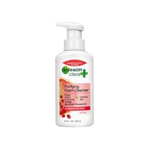 Garnier Clean+ Purifying Foam Cleanser Combo Skin Grapefruit & Pomegranat 6.8oz