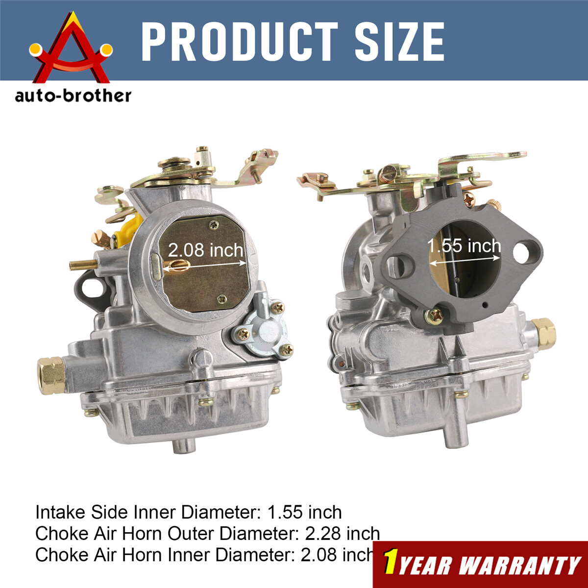 1 Barrel 1904 Carburetor For Ford 1957 1960 1962 144 170 200 223 6-Cyl