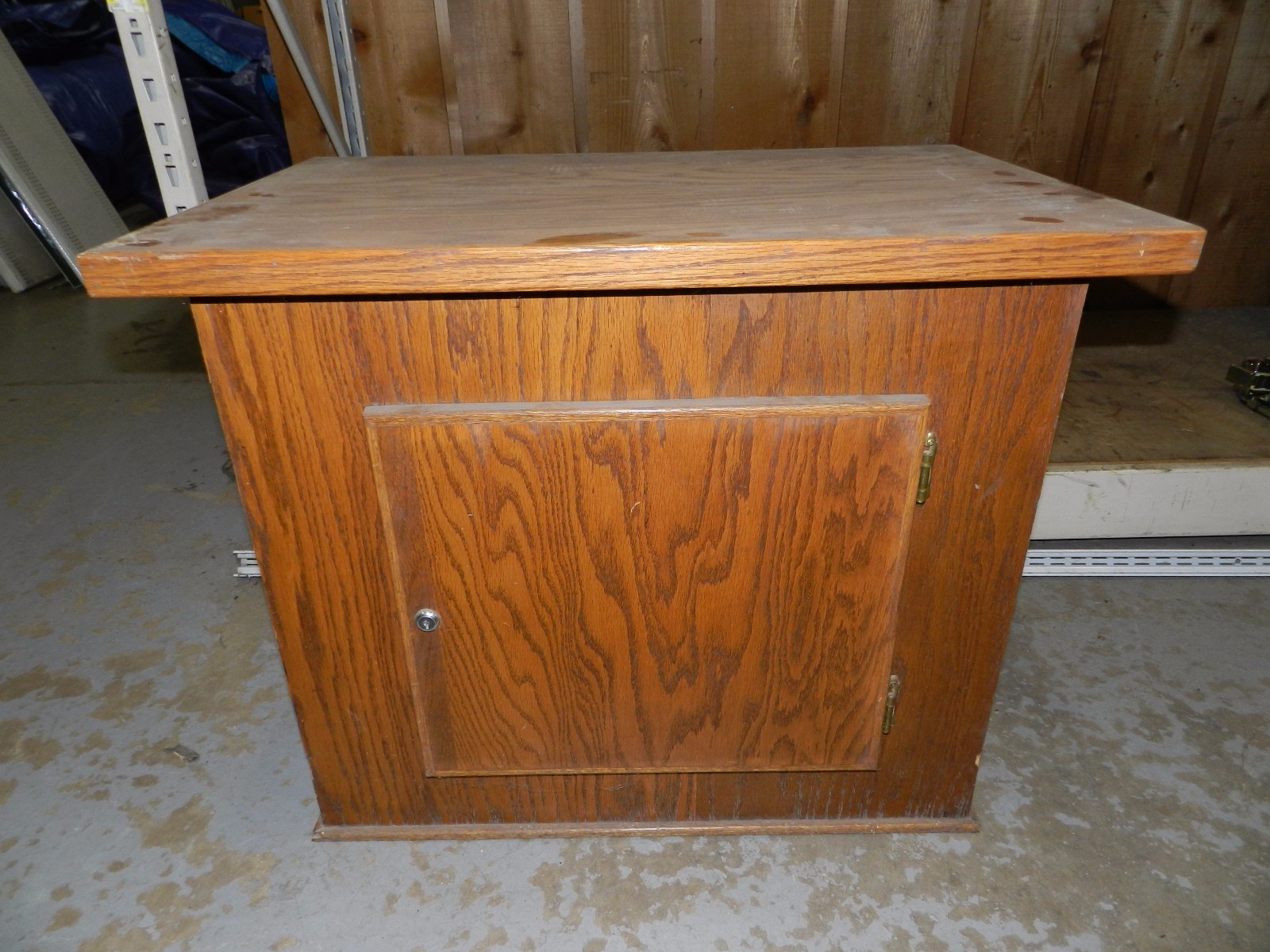 NICE Wooden stand with locking door for Vending Machines in Rockford Illinois