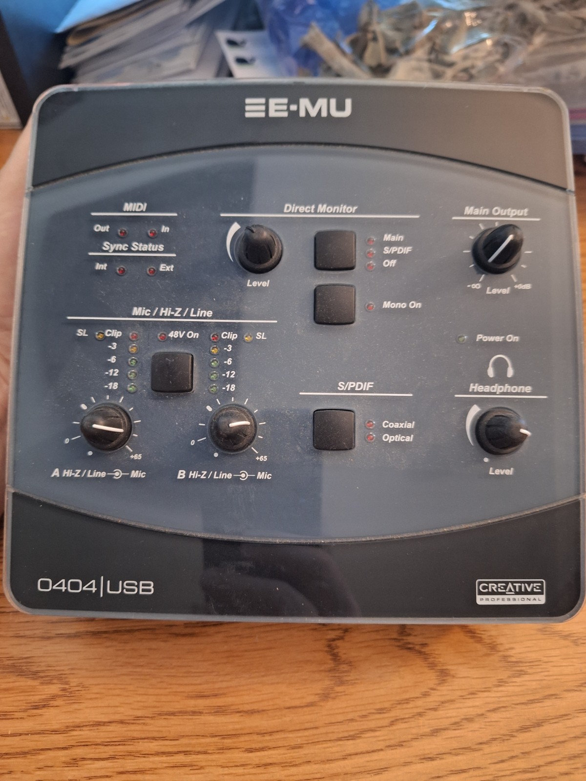 E-MU 0404 USB Audio Interface EM8761 MIDI SPDIF