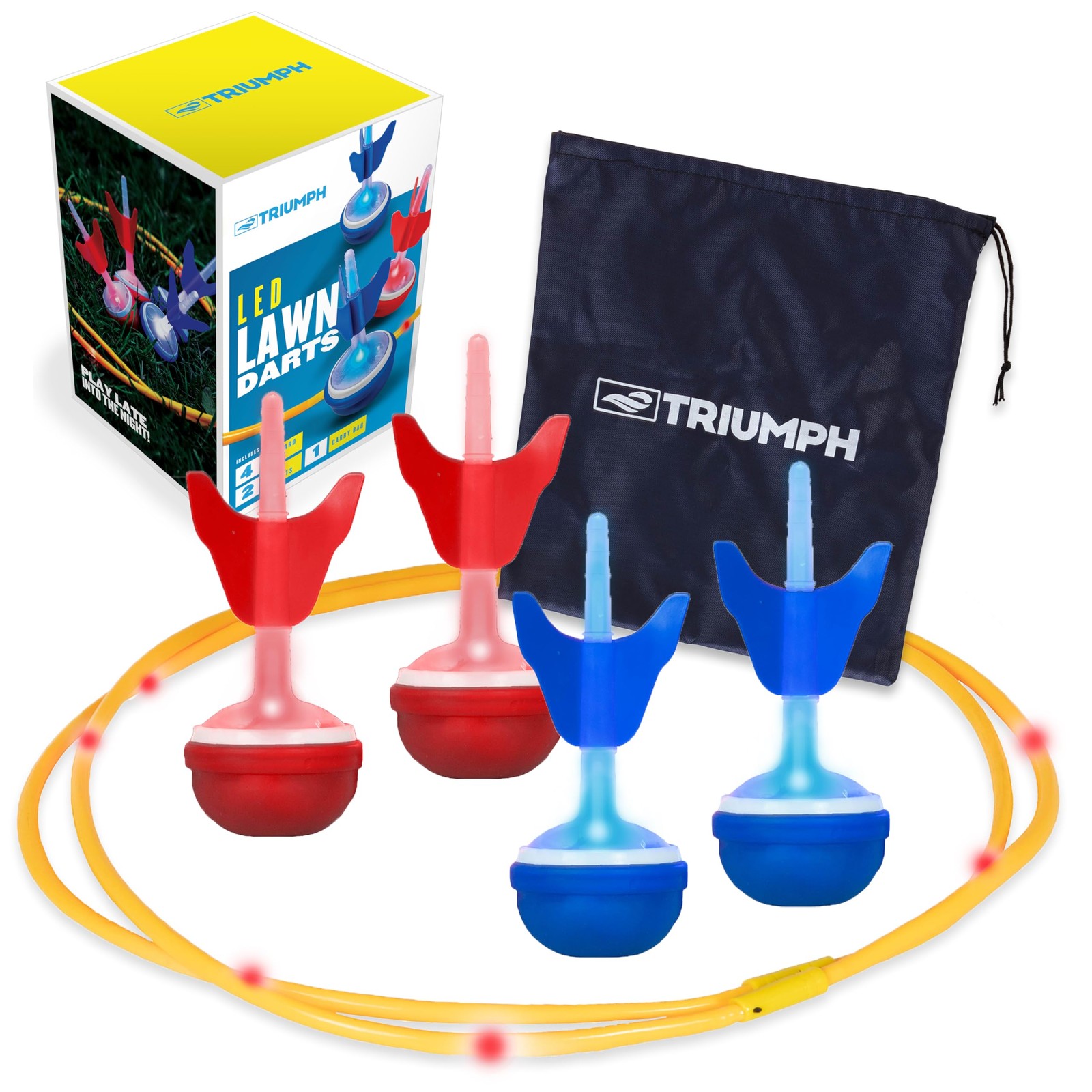 Triumph Sports Triumph Led Backyard Darts Glow-In-The-Dark Lawn Darts Led