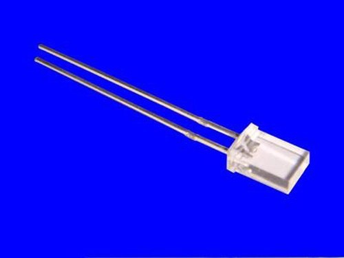 20Pcs Blue 2x5x7mm Rectangle Water Clear Lens LED DIY New