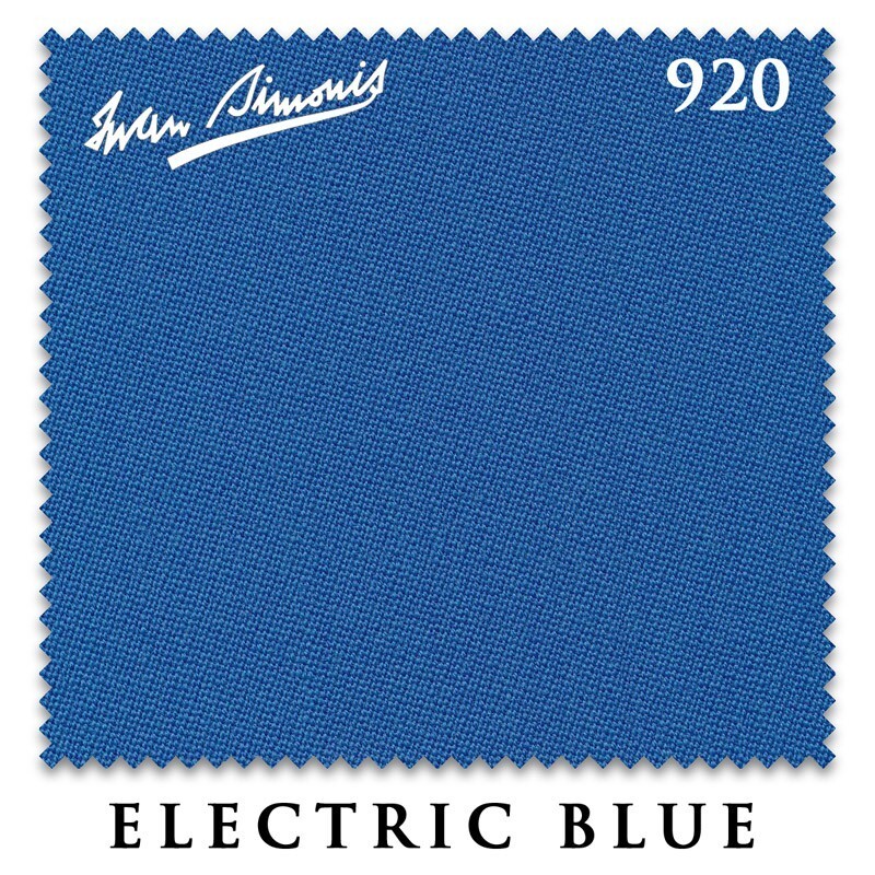8' Simonis 920 Pool Billiard Table Cloth - Electric Blue - AUTHORIZED DEALER