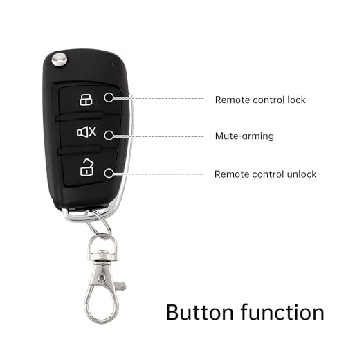 Universal 12V Auto Car Alarm Keyless Entry System with Remote Control Siren