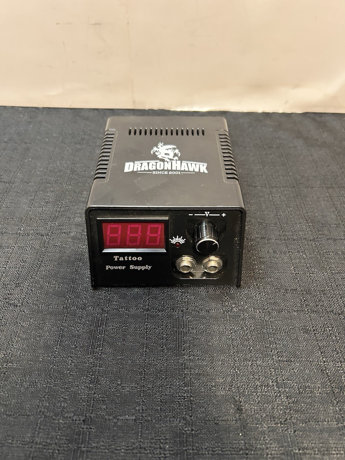 Dragonhawk Tattoo Power Supply Untested No Power Cord Black Compact Unit
