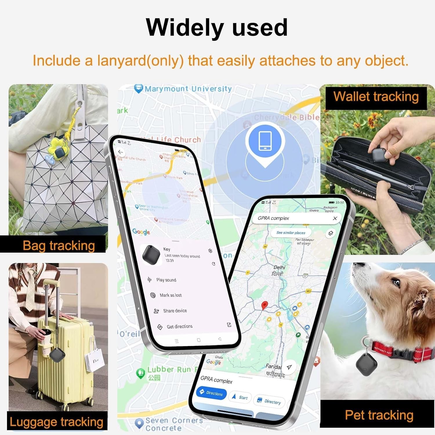 Compact Bluetooth Tracker for Android Users - Easy Setup and 10- Battery
