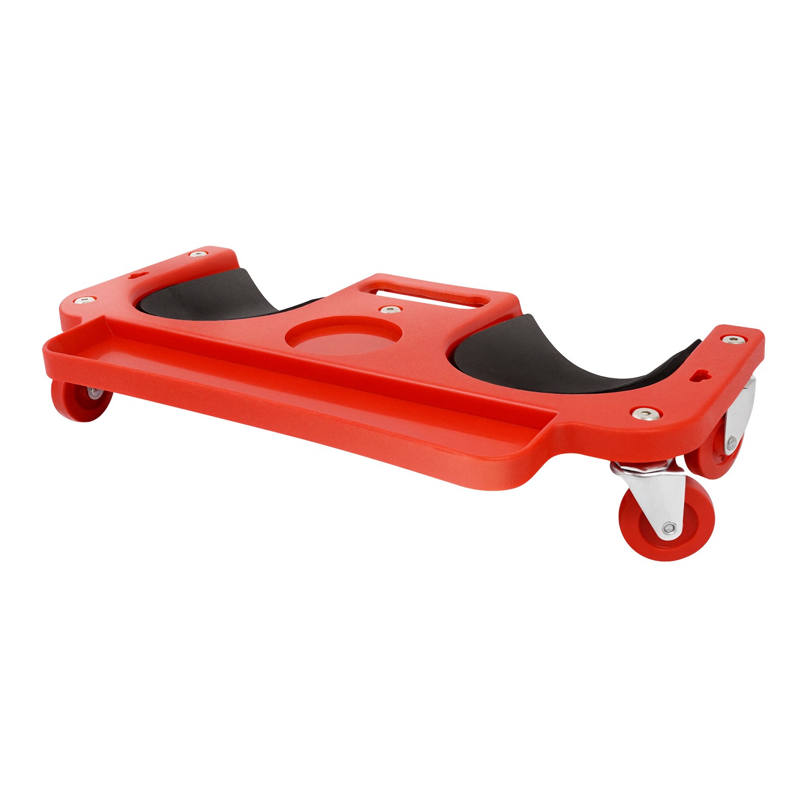 Rolling Knee Pads With Wheels Creeper Used For Tile Work Floor Construction Red
