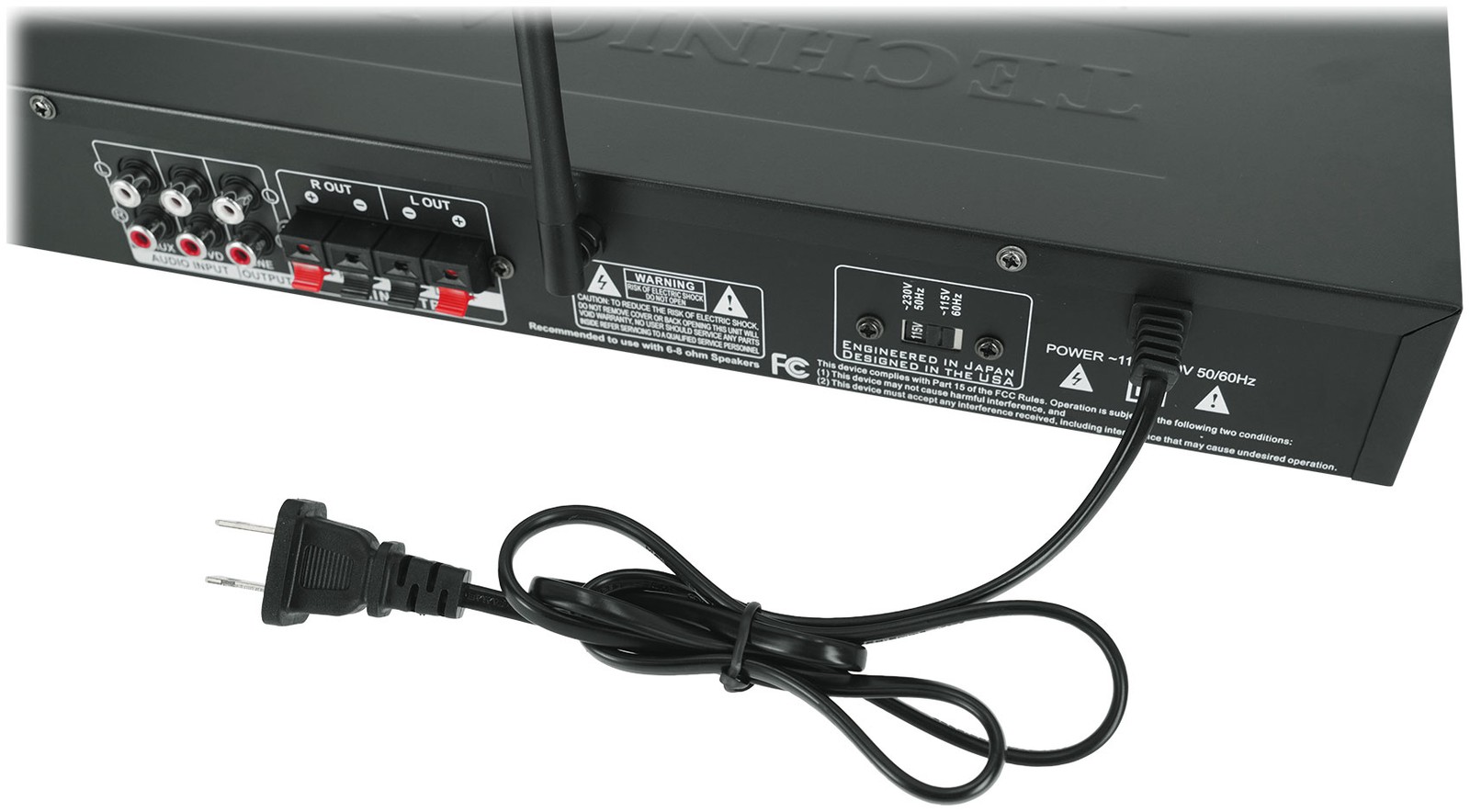 Technical Pro IA1200 Pro Integrated Amplifier w/ 2) Mic inputs+USB/SD/AUX/RCA