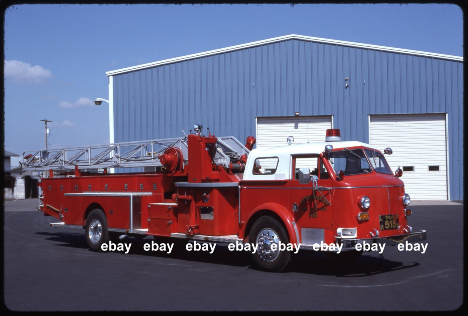 Lane Rural FD OR 1956 American La France w/ widened cab Fire Apparatus Slide