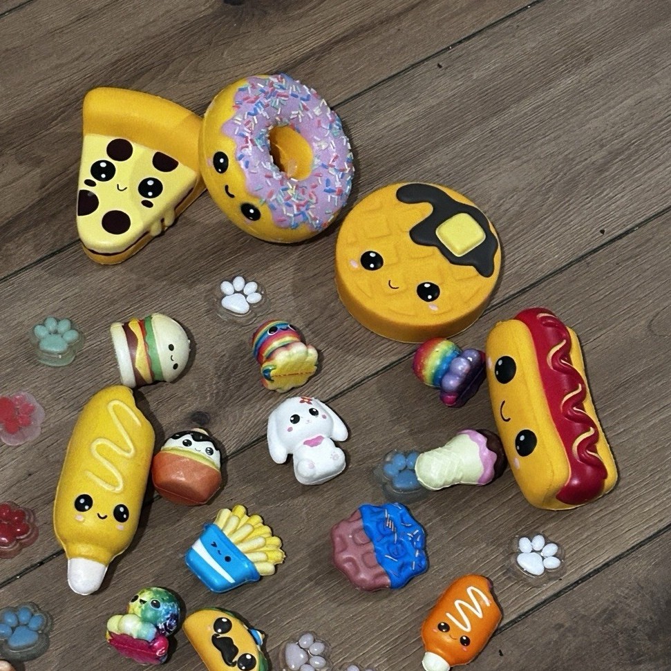 36 big, foods, and pup paws squishy’s Ball Fidget Toys Food Animal