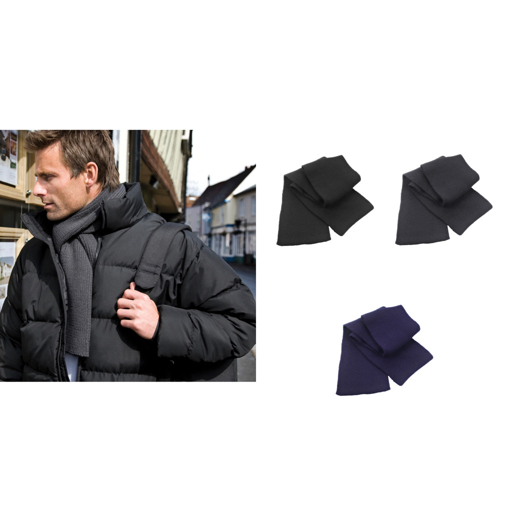 Result Winter Essentials Classic Heavy Knit Men's Scarf (R145X) - Neck Warmer