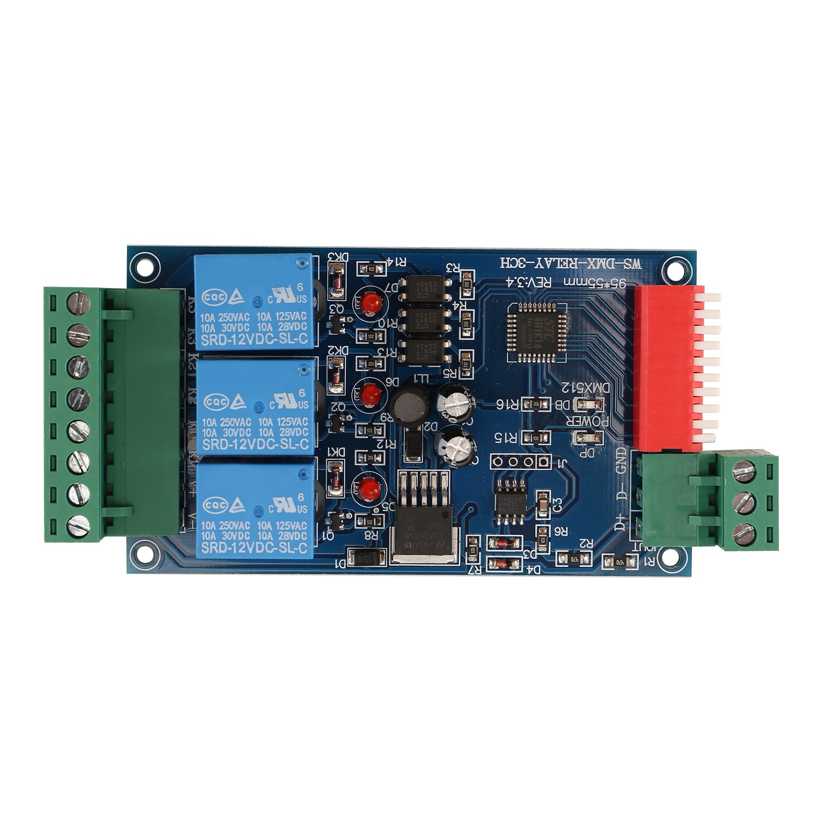 3 Channel 5A DMX512 Controlled Relay  Kit DIY Converter  Dimmer Relay G7X82485