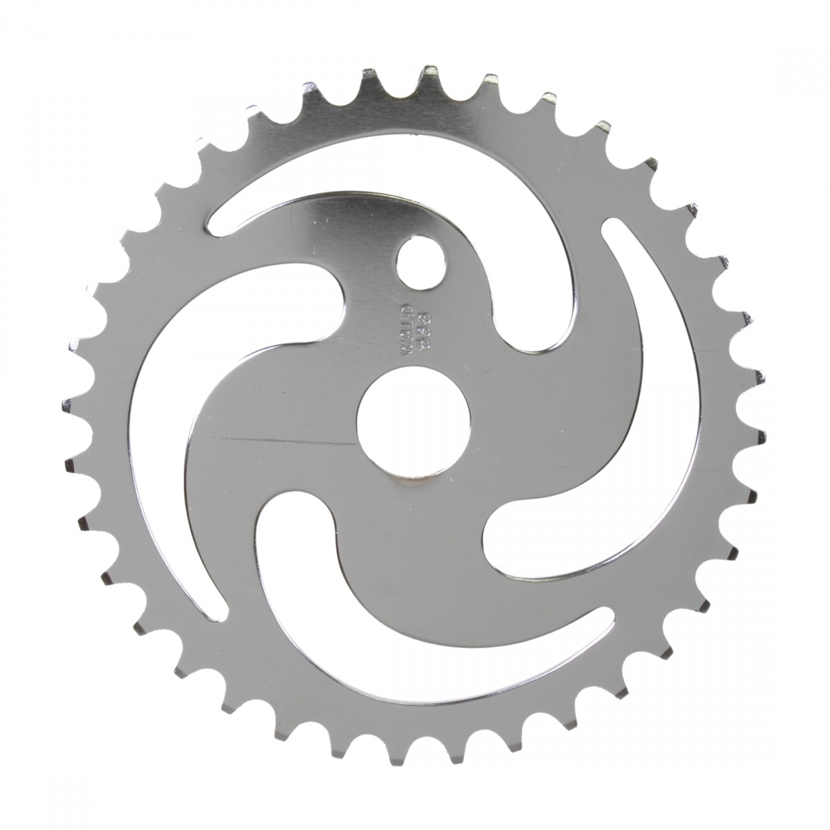 Wald Products #536 Chainring 36t 1pc 1/2in x 1/8in Steel Silver/Chrome BMX